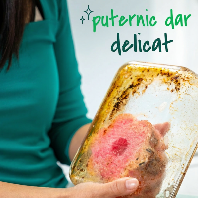 Burete de curatat vase, 3M, Scotch-Brite, Flex Scrub, roz, antizgarieturi